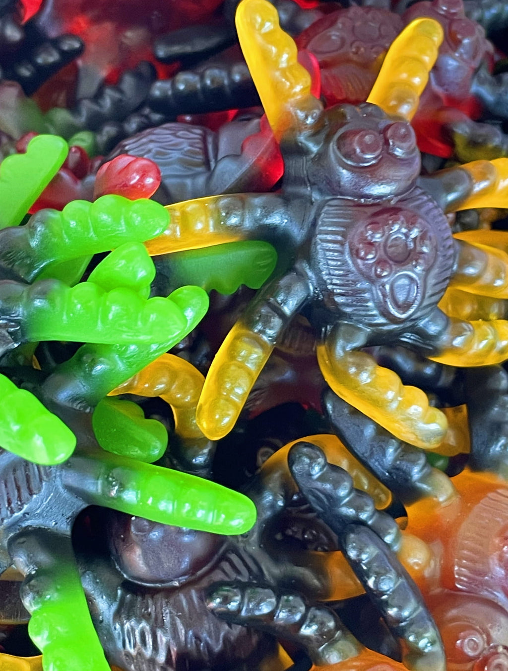 żelki TARANTULE owocowe Halloween  Trolli 75szt.  x 13g