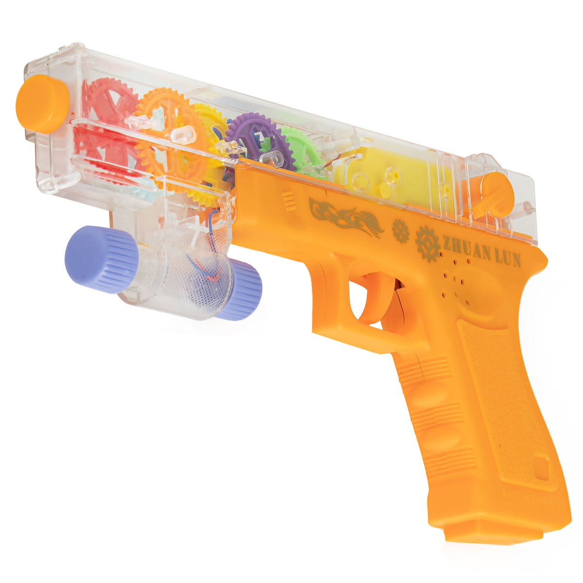 pistolet światło dźwięk z ruchomymi elementami w środku - 003