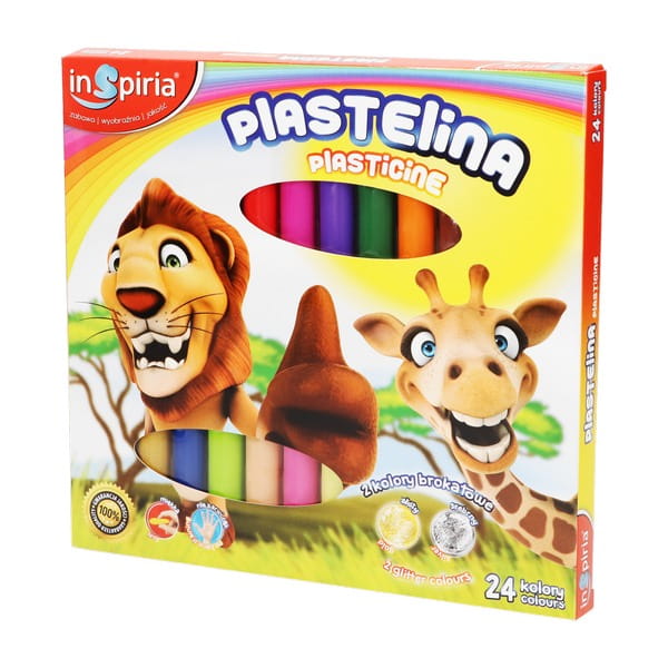 plastelina 24 kolory INSPIRIA 4047