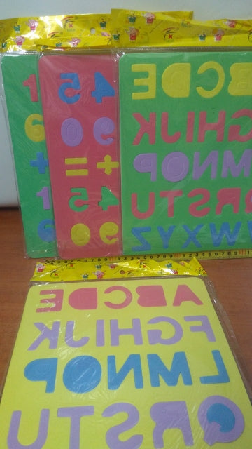 puzzle piankowe LITERKI / CYFERKI