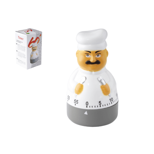 minutnik tradycyjny manulany wzór kucharz wys.10cm  A2