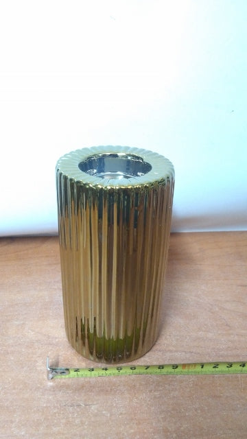 świecznik ceramiczny na tea light  ZŁOTY CHROM | RC791-84