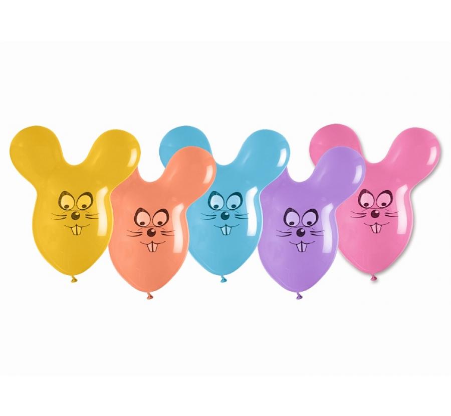 balon pastelowy 50szt. "Myszka"  GPF020