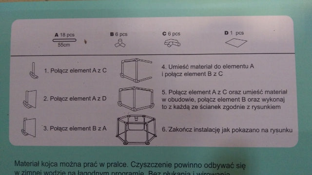 kojec dla dzieci składany + 50 piłek | TK1011