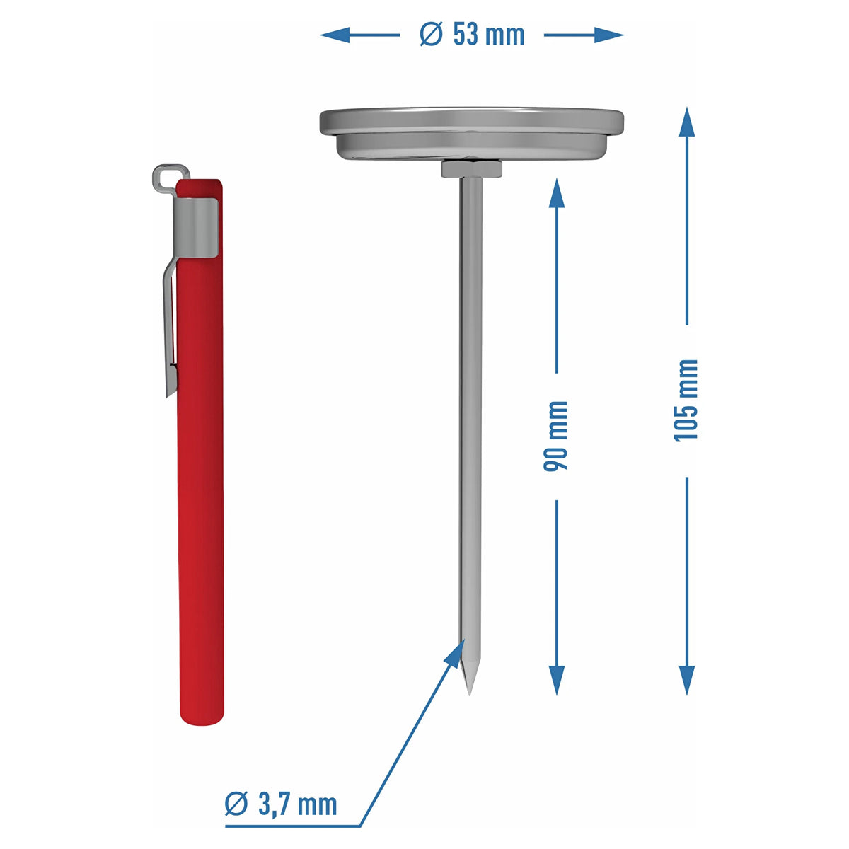 termometr do szynkowaru 0,8 kg (0°C do +120°C) 9,0cm 100602