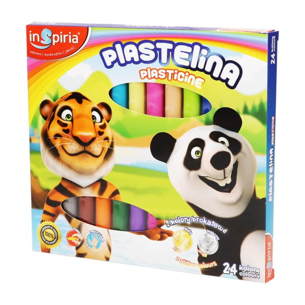 plastelina 24 kolory INSPIRIA 4047
