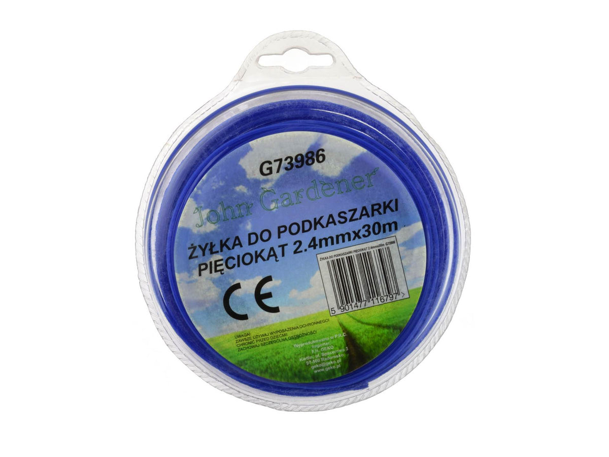 żyłka do podkaszarki sześciokąt 2,4mm x 30m G73962