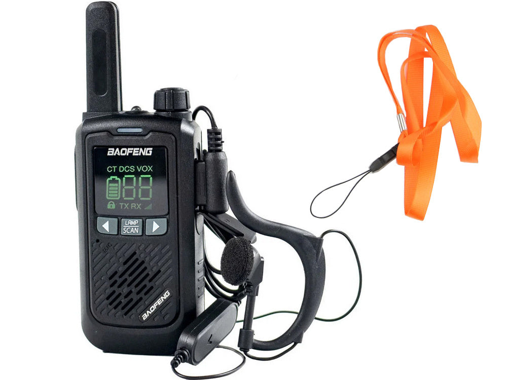 krótkofalówki walkie talkie baofeng bf-t17 radiotelefon zestaw latarka 2szt