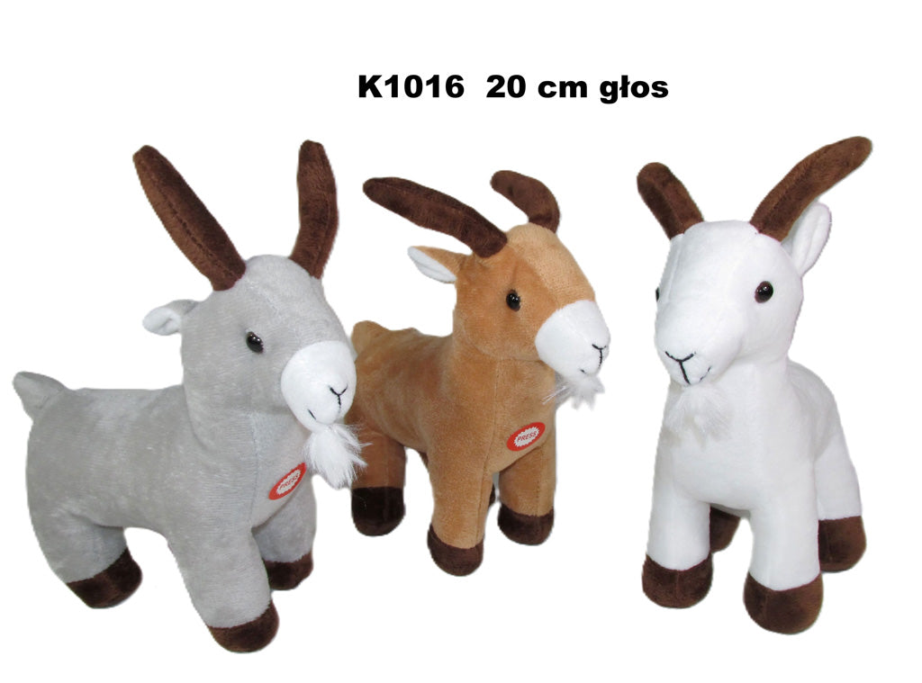 kozica pluszowa z głosem 20cm K1016