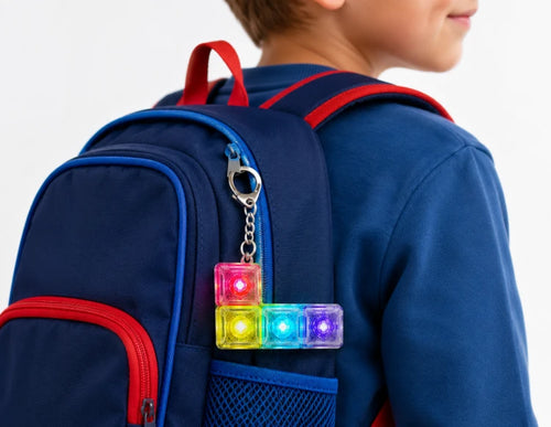 antystresowy brelok klikacz clicker tetris led B-3091