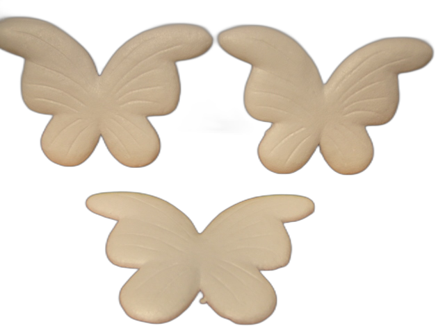 motyl 3szt.  biały styropianowy 20cm  | 832998