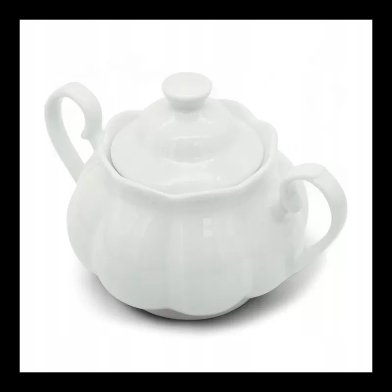 cukiernica 290ml porcelanowa pojemnik na cukier cukierniczka z pokrywą TR-22-055
