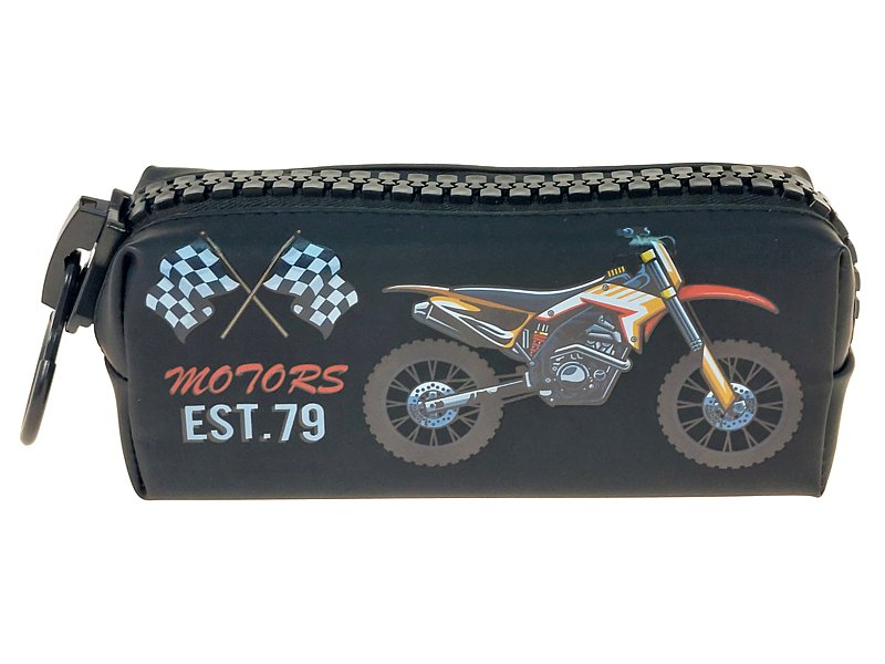 piórnik z motocyklem motorem 18,5 x 8 x 6,5cm