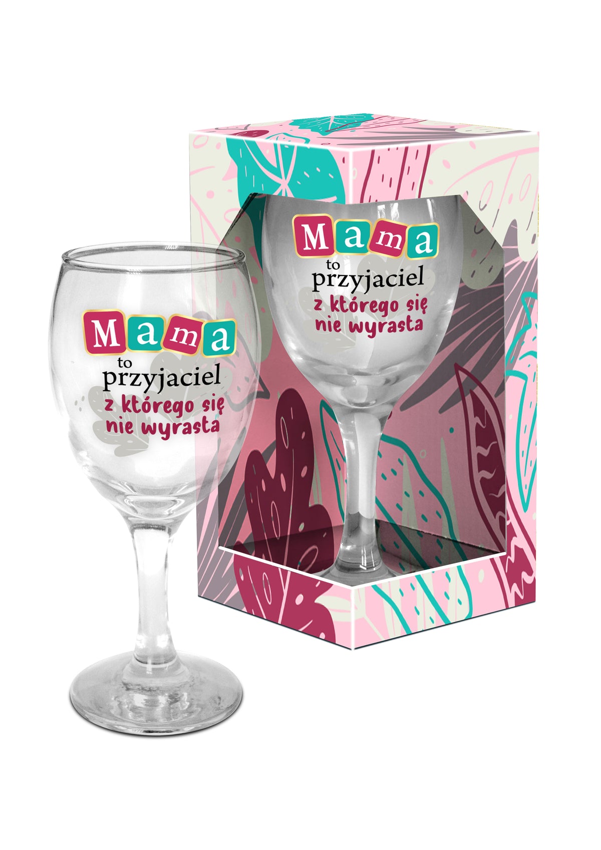 kieliszek do wina 220ml Mama to przyjaciel......