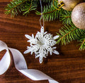 zawieszka  3D ŚNIEŻYNKA BIAŁA 11cm