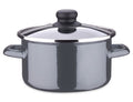 garnek emaliowany + pokrywka 14cm BLACK | 120214