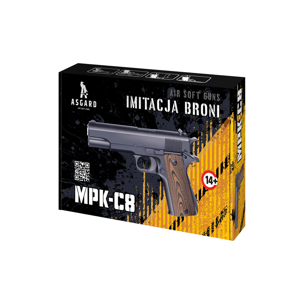 pistolet na kulki metalowy MPK-C8