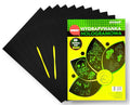 wydrapywanka hologramowa  A4 a'10 ZIELONA + 2 rylce