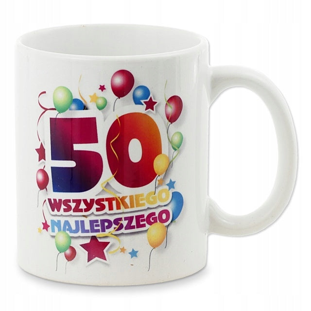 kubek w torebce WSZYSTKIEGO NAJLEPSZEGO ''50''
