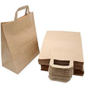 torba papierowa 25szt. płaska rączka szara 32 x 12 x 40cm