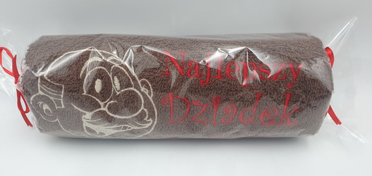 ręcznik cukierek 50 x 10 cm Najlepszy Dziadek na świecie
