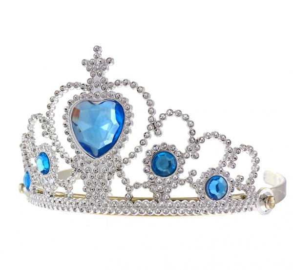 tiara 10szt  z niebieskimi kamyczkami TNBK-NP