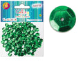 cekiny 12szt.  metalizowane ZIELONE 8mm 10g | MT-6589