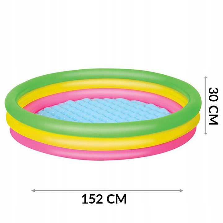basen 152 x 30 cm z miękkim dnem 3-RINGI Bestway | 51103