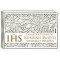 pudełko na pieniądze banknotówka KOMUNIA – od BABCI i DZIADKA – Ażur 3302A-KOM2B-BD
