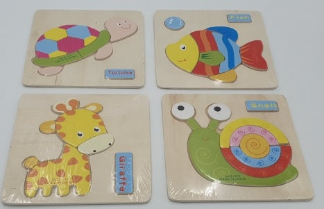 puzzle drewniane j.angielski ŚLIMAK