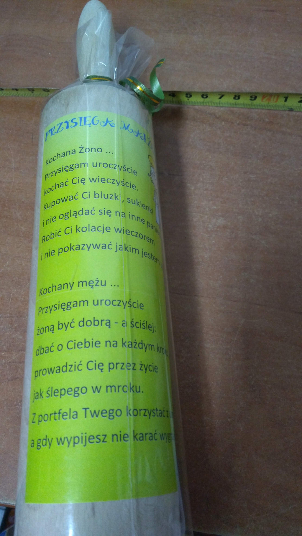 wałek do ciasta "Przysięga Małżeńska"     39 cm.   /P260