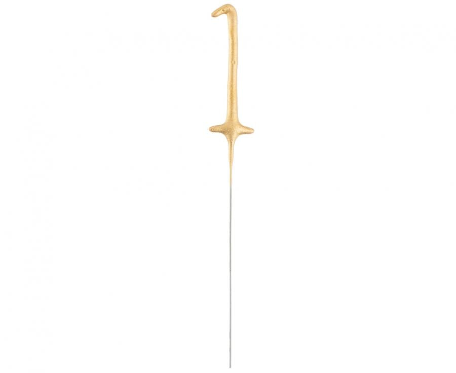 złota cyfra 1 (zimny ogień) 17cm CS1921S-1