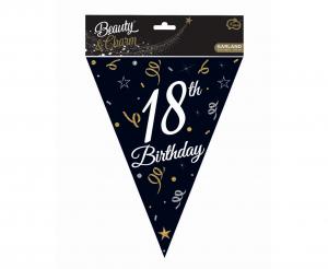 girlanda papierowa Beauty&Charm z flagami "18", 28x270 cm GP-GF18