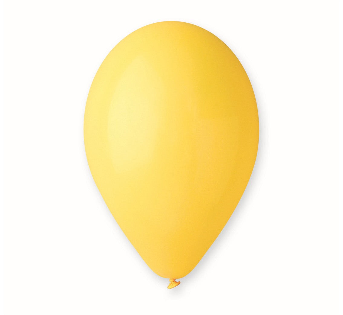 balony 100szt ŻÓŁTE 10"