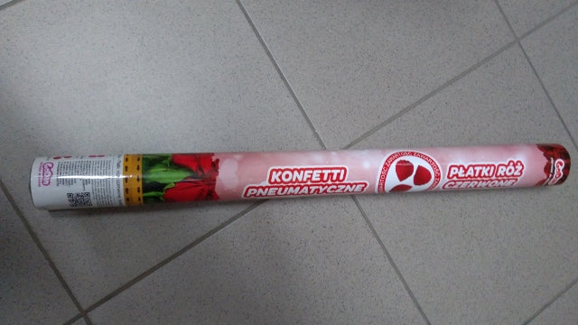 konfetti 60cm CZERWONE PŁATKI RÓŻ JC-KPPC60