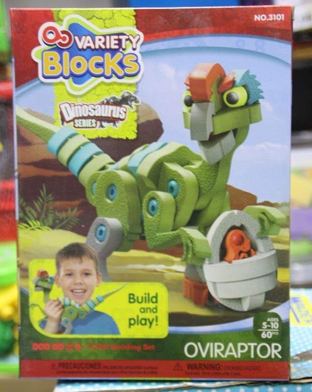puzzle piankowe klocki 60el. DINOZAUR