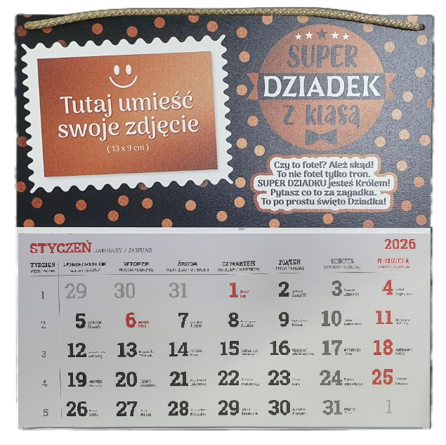 kalendarz 2026 Super Dziadek z klasą | 3338-D2