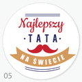 naklejki 12szt.  NAJLEPSZY TATA NA ŚWIECIE