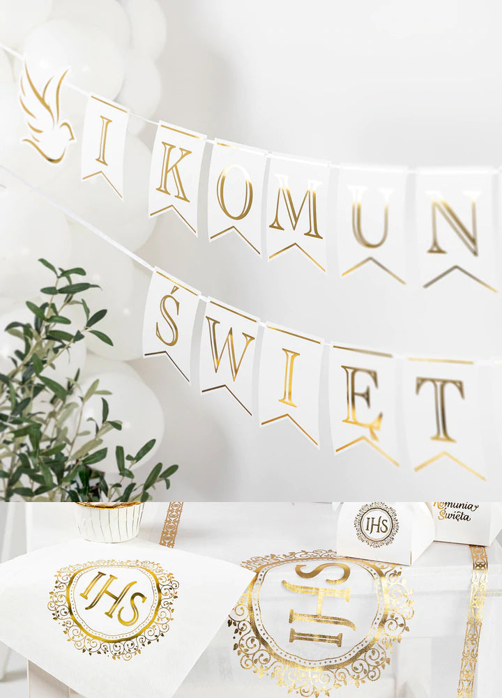 banner komunijny Pierwsza Komunia Święta 250 cm |   127476