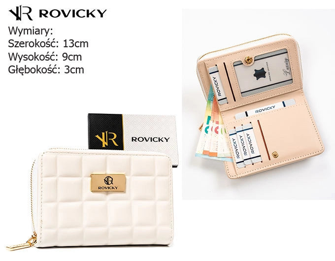 portfel damski PU R-PKK-02 Cream
