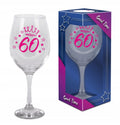 kieliszek do wina prezent na 60 urodziny upominek 580ml GOOD TIME