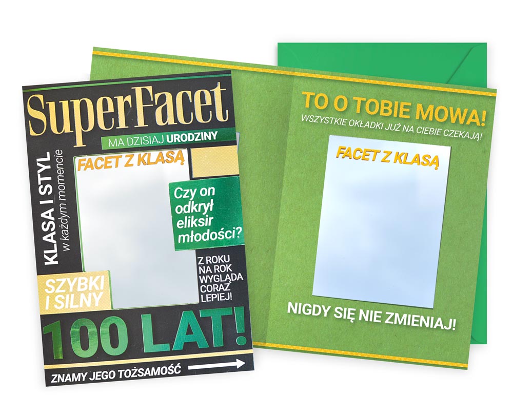 karnet Urodziny (super facet, lusterko) DK-1215