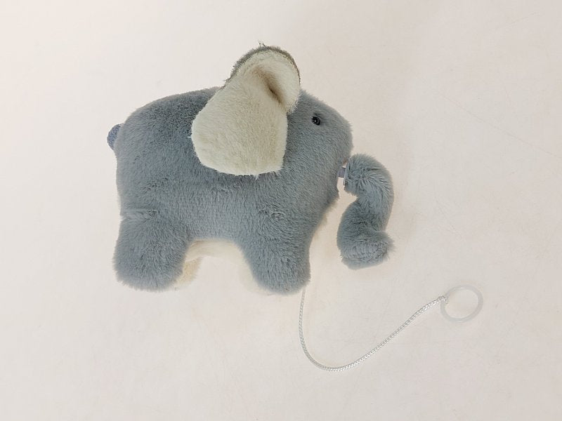 słoń pluszowy kręcący trąbą 14,5 x 9 x 9cm