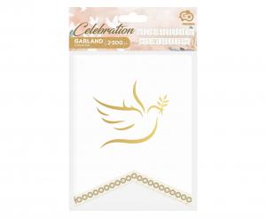 girlanda papierowa Chrzest Święty, flagi 13.5x17.5 cm, 2x300 cm RV-GPCS