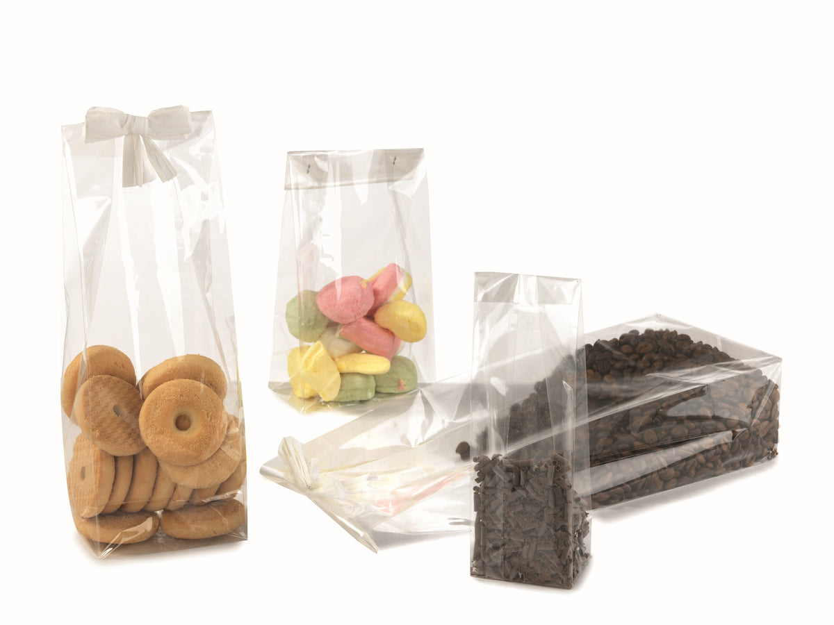 torebki celofanowe FOC-2722 z rozszerzanym dnem, rozm. 11 x 34cm + 6cm, zgrz. 100szt.
