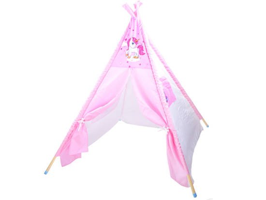 namiot z różowym jednorożcem wigwam Tipi | ZA3555