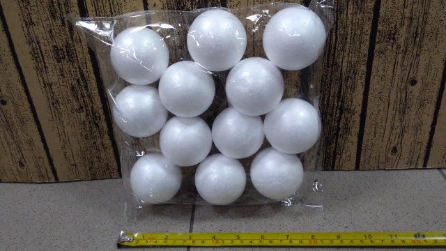 kulki 6cm styropianowe 12szt. |  B-6