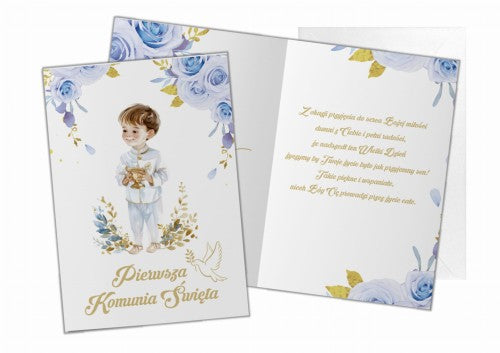 kartka z życzeniami KARNET KOMUNIJNY 4