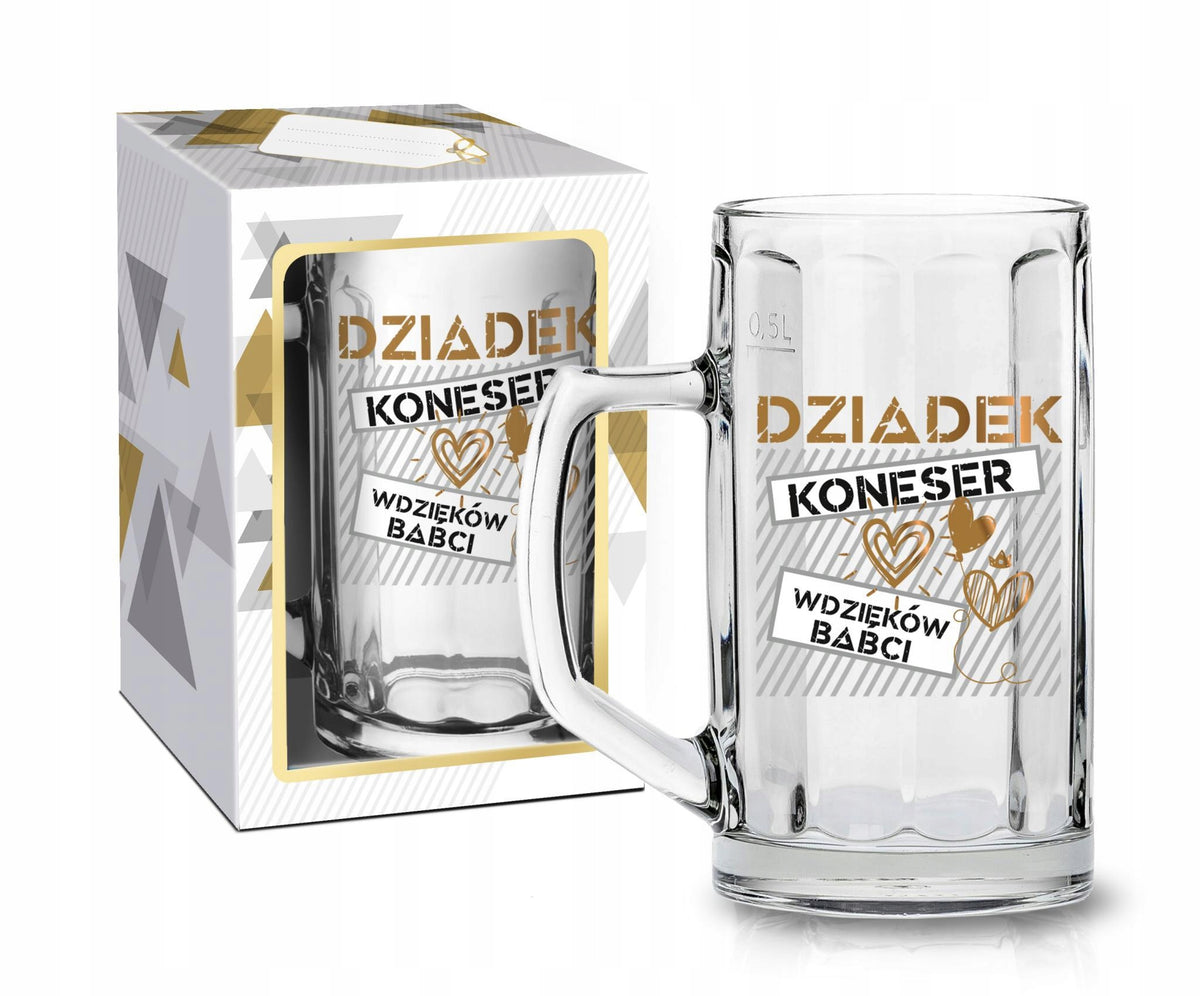 kufel do piwa Dziadek koneser 500ml