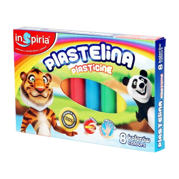 plastelina 8 kolorów INSPIRIA | 3804